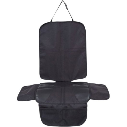 Tineo Protector De Asiento Con Aletas, Negro 75x117 Cm, Poliéster Antideslizante Impermeable, Compatible Isofix Y Cinturón