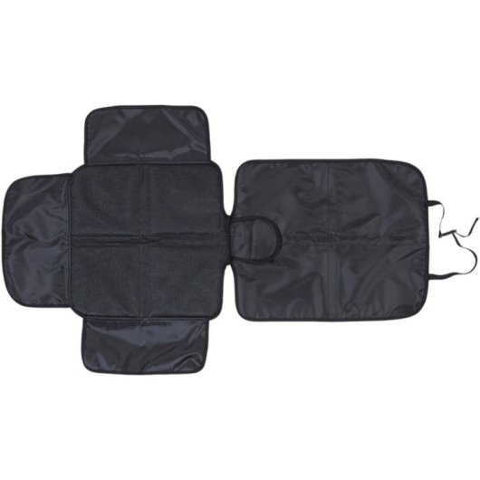 Tineo Protector De Asiento Con Aletas, Negro 75x117 Cm, Poliéster Antideslizante Impermeable, Compatible Isofix Y Cinturón