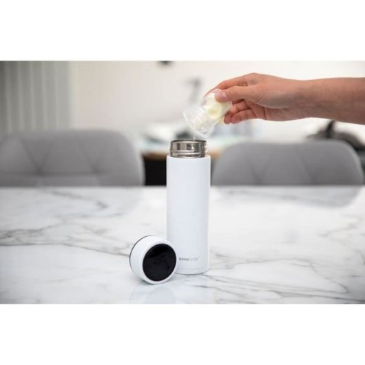 Nuby Rapidcool™ Preparador De Biberones Eléctrico De Acero Inoxidable, Listo En 2 Minutos, Portátil Y Sin Mantenimiento, Desde 0 Meses, Acabado Mate
