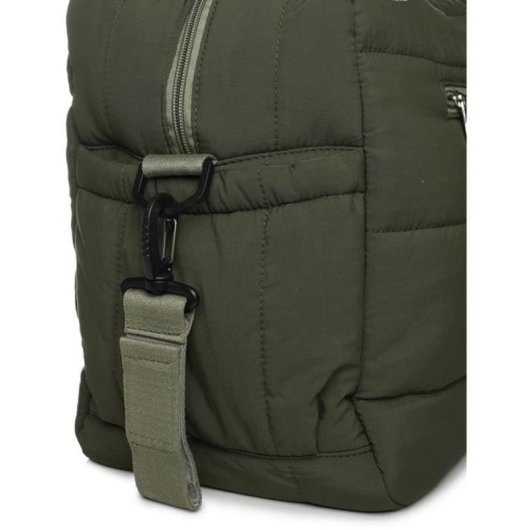 Thermobaby Plumea Bolso De Pañales Acolchado Kaki Con Cambiador Lavable, 9 Bolsillos Y 3 Isoterma Para Biberones, Asas Y Correa Ajustable, Enganche Para Carrito