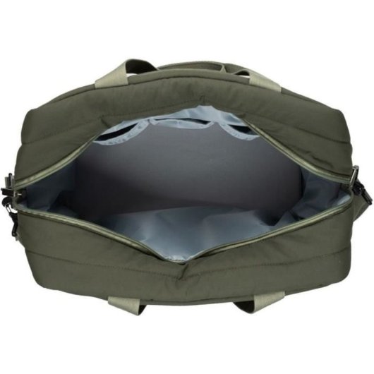Thermobaby Plumea Bolso De Pañales Acolchado Kaki Con Cambiador Lavable, 9 Bolsillos Y 3 Isoterma Para Biberones, Asas Y Correa Ajustable, Enganche Para Carrito
