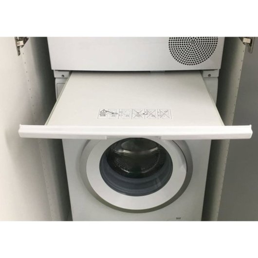 Bosch Wtz27400 Kit De Apilado Con Estante Deslizante Para Lavadoras De 60 Cm, Color Blanco