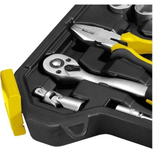 Fieldmann Fdg 5002-54r, Juego De Herramientas 54 Piezas Con Carraca 3/8”, Vasos 8-22 Mm, Destornilladores, Llaves Allen, Alicates Y Maletín Negro