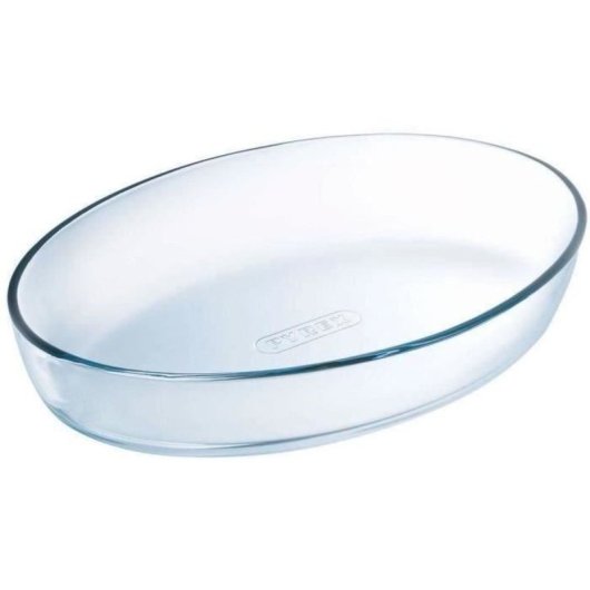 Pyrex Essentials Fuente De Horno Oval De Vidrio Borosilicato 35 X 24 Cm, 3 L, Resistente A Choque Térmico, Apta Para Microondas, Congelador Y Lavavajillas