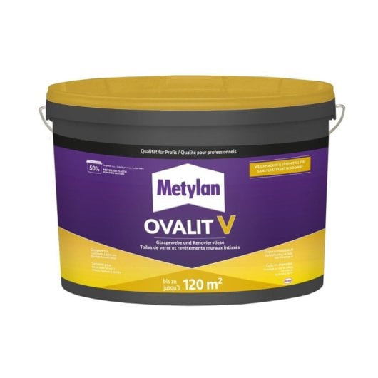 Metylan Ovalit V Adhesivo En Pasta Listo Para Usar Para Fibra De Vidrio 18 Kg
