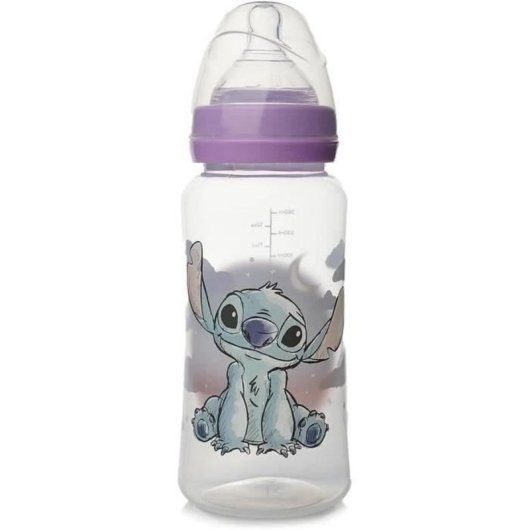 Thermobaby Lilo & Stitch Biberón Anticólico 360 Ml Con Tetina De Silicona Sin Bpa, Tetina De Flujo Variable, Lavable En Lavavajillas (en 14350)