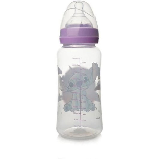 Thermobaby Lilo & Stitch Biberón Anticólico 360 Ml Con Tetina De Silicona Sin Bpa, Tetina De Flujo Variable, Lavable En Lavavajillas (en 14350)