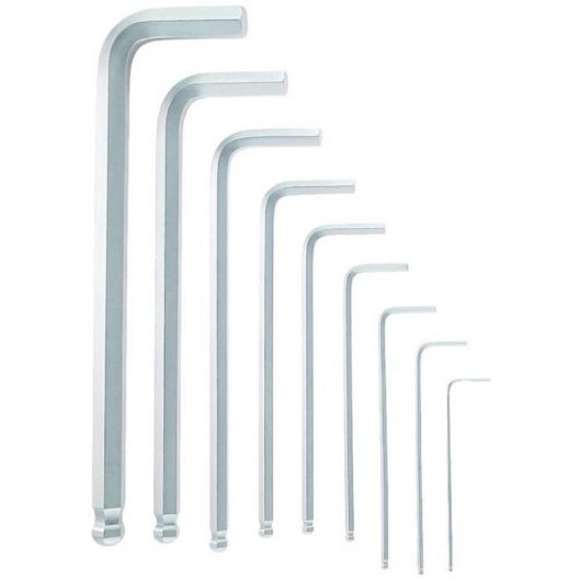 Bosch Professional Set De Llaves Allen Acodadas Hexagonales 9 Piezas Con Soporte Plegable