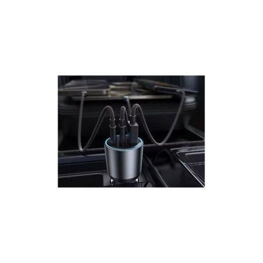 Thomson Cargador De Coche Gan 95w: 2x Usb-c Pd 65w Y 30w + Usb-a Qc 3.0