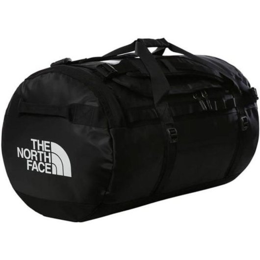 The North Face Base Camp Duffel L 95 L Negro, Bolsa De Viaje Y Deporte Convertible Con Correas Desmontables Y Ajustables, Apertura U Y Base Reforzada