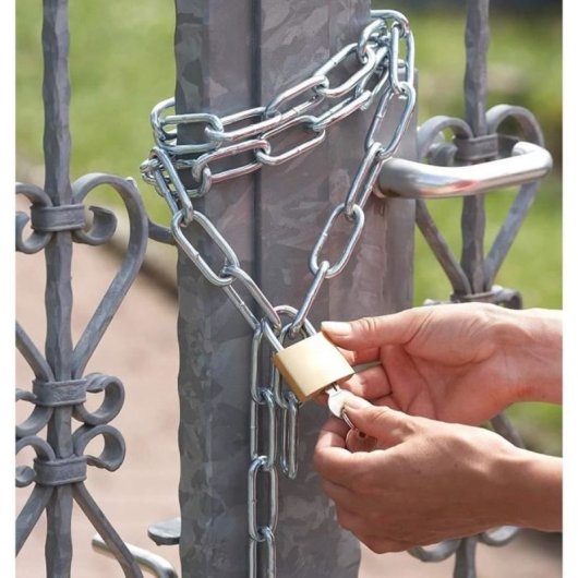 Pack De 4 Cadenas Meister De 35 Mm, Cuerpo De Latón, Grillete En U Redondeado De Acero Y 3 Llaves Por Candado