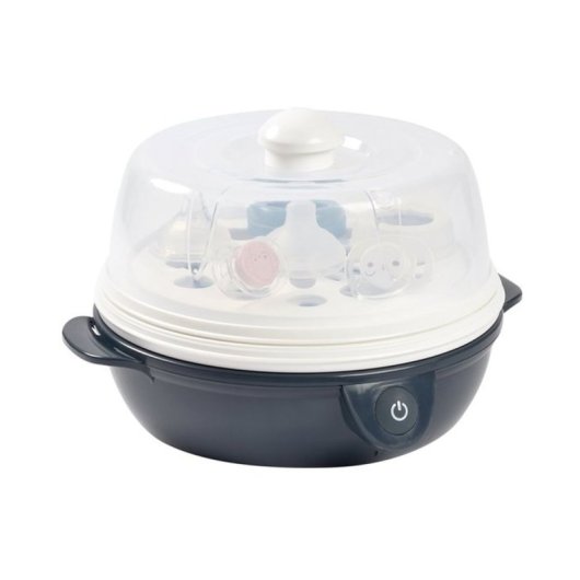 Beaba Stéril Express Evolutif 2 En 1 Esterilizador Eléctrico De Vapor, Ciclo 6 Min, Azul Noche, 150 Ml, 2 Modos Maxi Y Mini, Incluye Dosificador Y Pinzas
