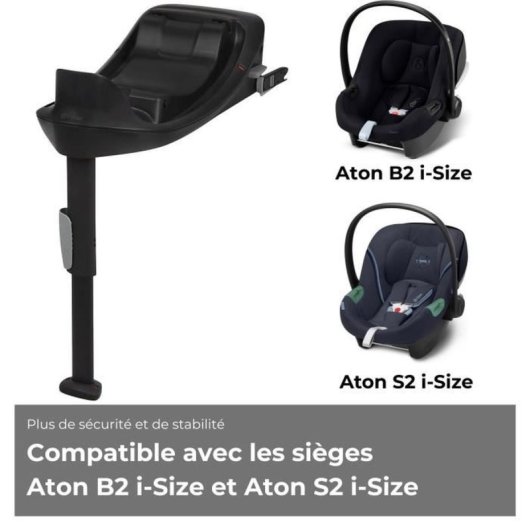Cybex Base One Isofix Para Aton B2 I-size Y Aton S2 I-size - Base Isofix Ultracompacta, Indicadores Rojo/verde Y Pata De Apoyo Regulable - Negro
