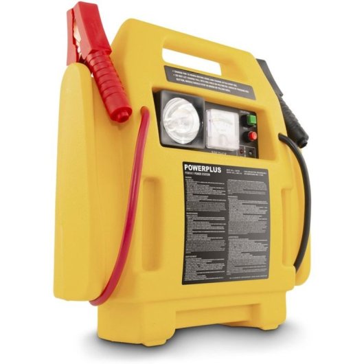 Estação de Energia Powerplus Powx411 4 em 1 7000 mAh 900A 12V Compressor 17 Bar Lanterna