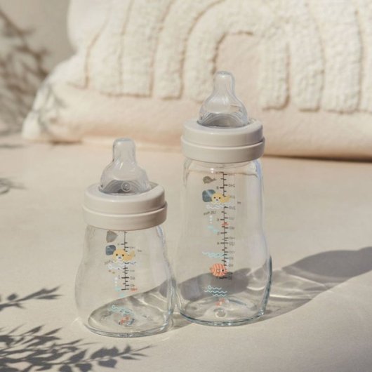 Set De Biberones De Vidrio Para Recién Nacido Mam: 1x170 Ml + 2x260 Ml Con Tetina Skinsoft™ Y Chupete 0+ Meses, Aptos Para Calentar, Esterilizar Y Lavavajillas