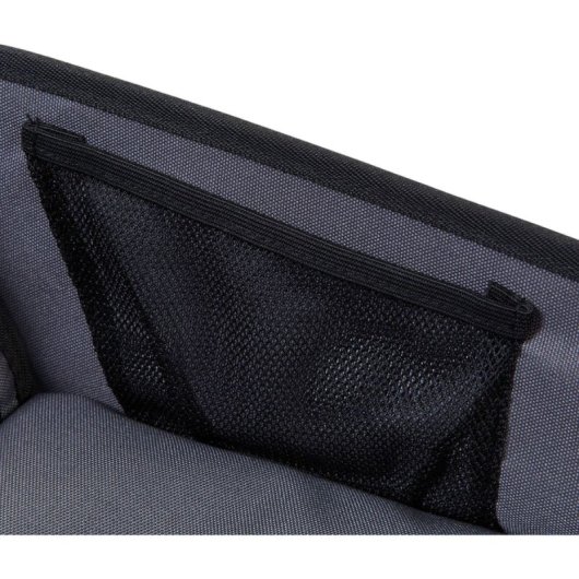 Tineo Bandeja De Actividades Para Coche (tamaño Pequeño), Gris, Plegable, Base Acolchada Y Laterales Elevados, Soporte Para Tablet/libro Y Bolsillos Laterales, Sujeción Con Correas Ajustables