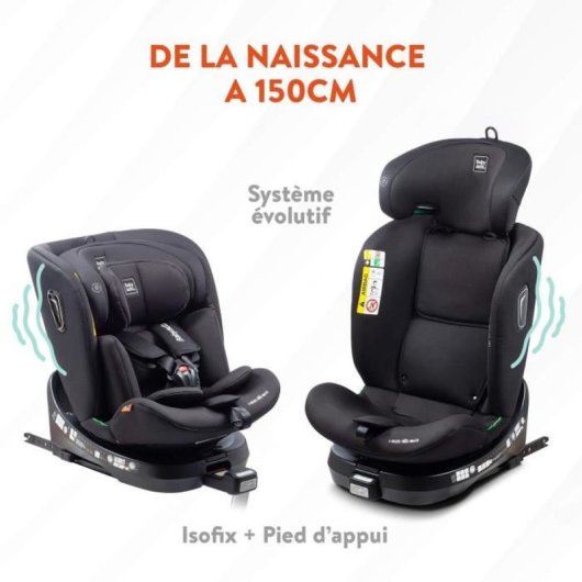 Babyauto Aitana Gris Antracita Silla De Coche I-size 0-36 Kg Con Isofix Y Giro 360°