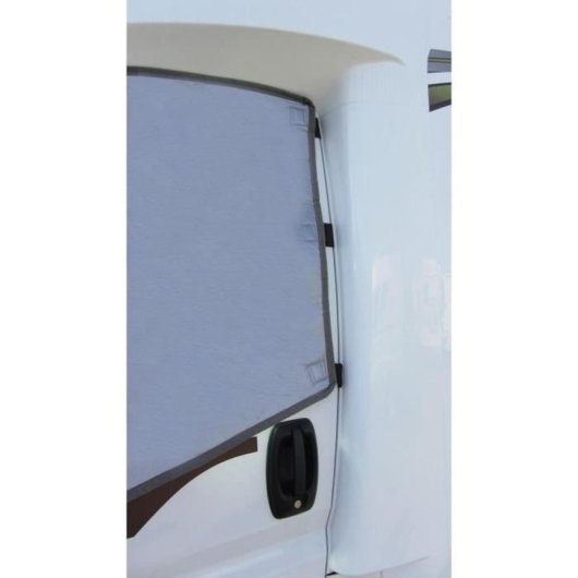 Optima Pano Master Ii Cubierta Térmica Plegable Exterior Para Parabrisas Renault Master Ii (1997–2010), Gris 7 Mm Multicapa, Imanes Y Kit De Fijación