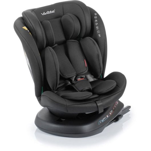 Babyauto Sigma Ifix Vivitta Silla Coche Rotativa 360° Isofix I-size 40–150 Cm (0–36 Kg) Arnés 5 Puntos, 13 Alturas Y 4+1 Reclinado
