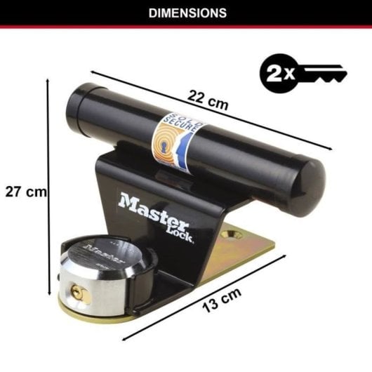 Cadenas Master Lock 1488EURDAT 6 goupilles Acier Extérieur Garage