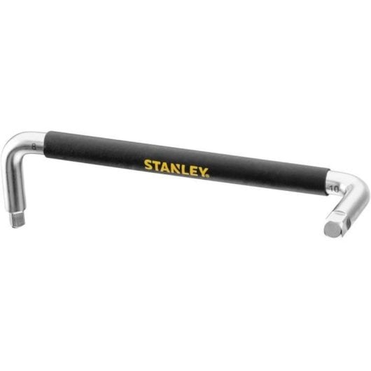 Stanley Llave De Vaciado Stht80879-0 Con Puntas En L 8 Mm Y 10 Mm, Acero Cromado Y Empuñadura Antideslizante