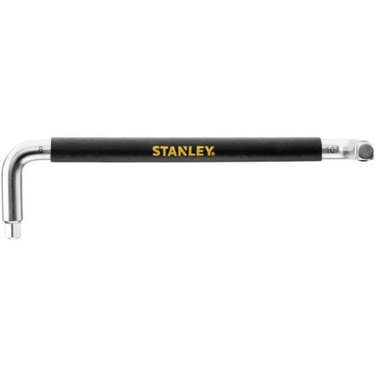 Stanley Llave De Vaciado Stht80879-0 Con Puntas En L 8 Mm Y 10 Mm, Acero Cromado Y Empuñadura Antideslizante