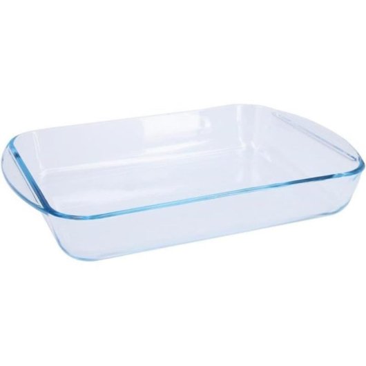Pyrex Fuente De Lasaña De Vidrio Borosilicato 34 X 23 Cm, Transparente, Apta Horno/microondas/congelador/lavavajillas, Resistente A Choques Térmicos Y Rayaduras, 2,7 L