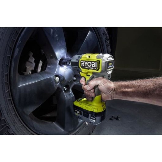 Atornillador De Impacto A Batería Ryobi 18v One+ Brushless Riw18bl-0, 1/2” Cuadradillo, 700 Nm Apriete Y 900 Nm Afloje, 4 Modos, Autostop, Led Tri-beam