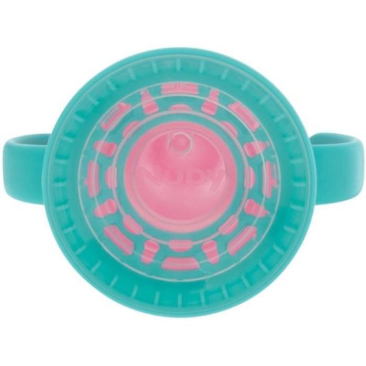 Nuby Vaso De Entrenamiento 360° Antifugas Sin Derrames Pack De 2, 210 Ml, Con Asas Ergonómicas, Apto Desde 6 Meses, Multicolor