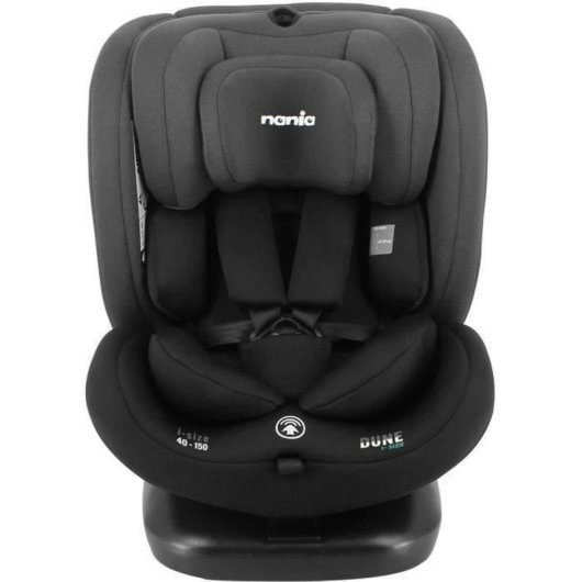 Nania Dune I-size Asiento Coche 360° Giratorio Isofix + Top Tether 40-150 Cm (0-12 Años) Reclinable, Arnés 5 Puntos, Protección Lateral, Multicolor