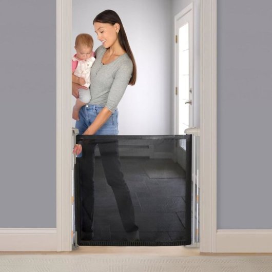 Barrière de Sécurité Ingenuity Thruway 52w Rétractable Auto-Fermeture 132 cm Noir