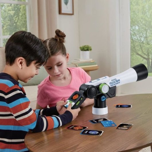 Vtech Genius Xl Telescopio Digital Interactivo Con Cámara Y Pantalla Color De 2,4", 110x Zoom, Microsd, Contenido Nasa Y Trípode Ajustable 74 Cm
