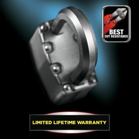 Cadenas Master Lock Haute Sécurité Acier 52mm Anse Carbure 4 Clés