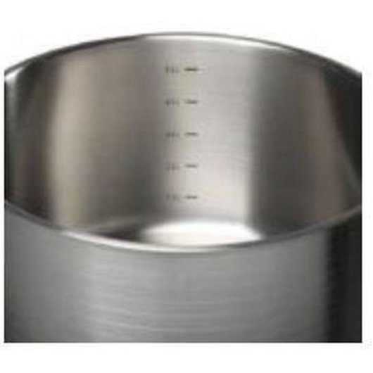 Gsw Traiteur Jumbo 30 Cm 17 L Cazo/olla De Acero Inoxidable Para Inducción, Base Encapsulada, Asas Aislantes Ergonómicas Y Tapa De Vidrio Con Salida De Vapor