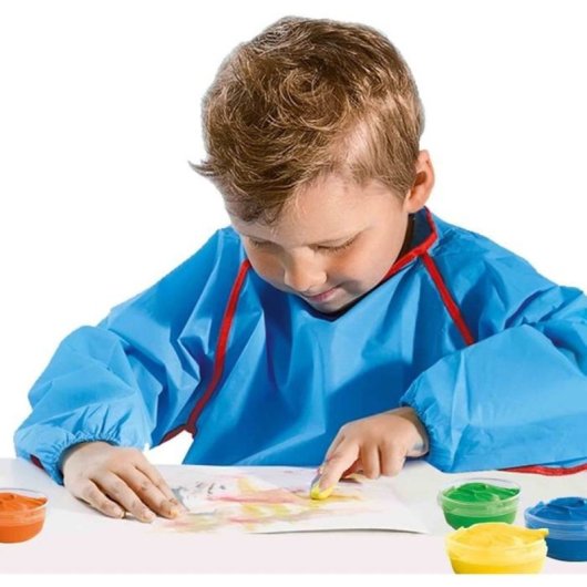 Set De Pintura De Dedos Ses Creative Con 6 Colores Lavables, 6 Botes Individuales De 45 Ml, Textura Cremosa E Intensidad De Color, Tapas Transparentes