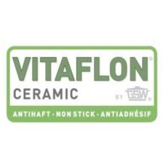 Gsw Bolero 28 Cm Cacerola Faitout De Aluminio Fundido Con Recubrimiento Vitafon Sin Pfas, Tapa De Vidrio, Compatible Con Inducción Y Horno, 6,8 L