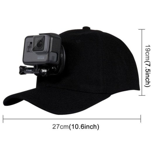 Gorra Puluz PU195 con soporte para cámara deportiva DJI, GoPro, Insta360