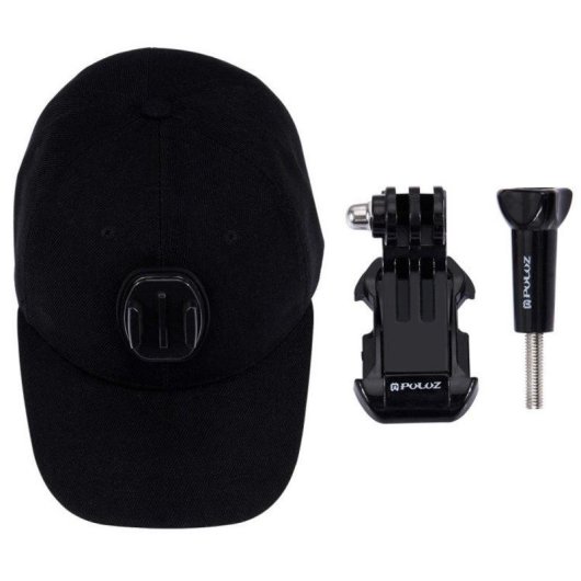 Gorra Puluz PU195 con soporte para cámara deportiva DJI, GoPro, Insta360