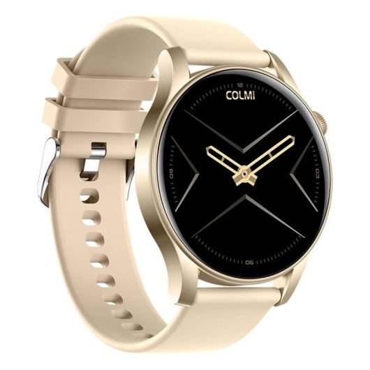 COLMi V73 Bluetooth 1,43" Oro Correa Silicona IP67 SpO2 Pulsómetro Sueño