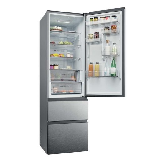 Frigorifero Combi Haier HTR3620ENMG Total No Frost 205cm 414L E Argento