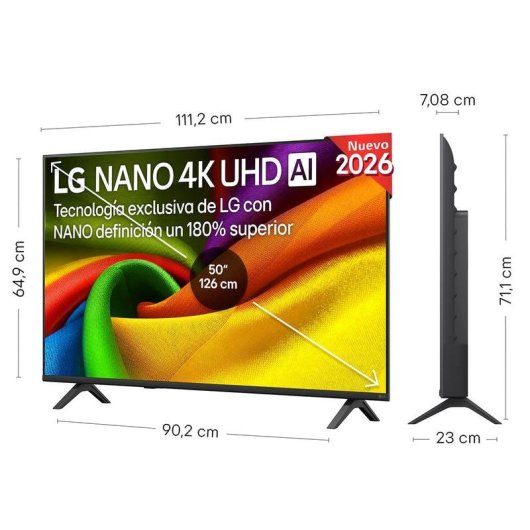 TV LG LED 50NU900B6LA 50" 4K UltraHD 60Hz Smart TV WebOS HDR10 HLG IA Magic Remote