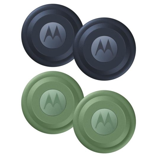 Buscador Motorola Moto Tag Pack 4 unidades Azul y Verde Bluetooth 5.4 IP67