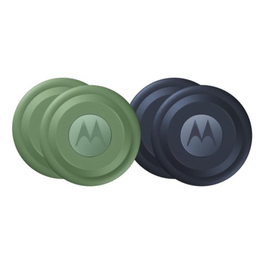 Buscador Motorola Moto Tag Pack 4 unidades Azul y Verde Bluetooth 5.4 IP67