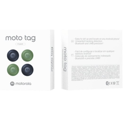 Buscador Motorola Moto Tag Pack 4 unidades Azul y Verde Bluetooth 5.4 IP67