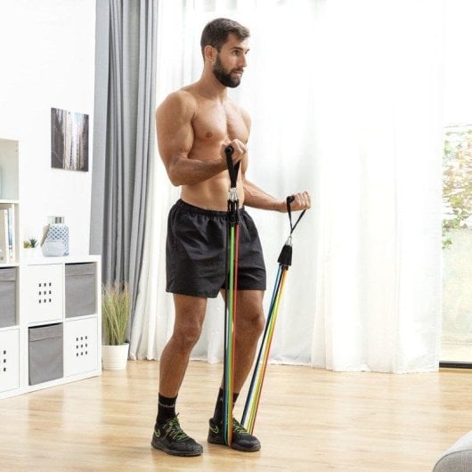 Pack Piattaforma Vibratoria Innovagoods con Altoparlante, Telecomando e Bande di Resistenza