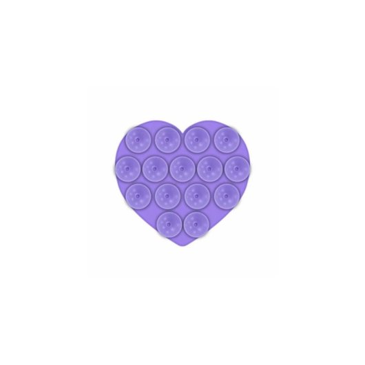 Soporte con ventosa Celly FIXHEART Violeta Silicona Universal