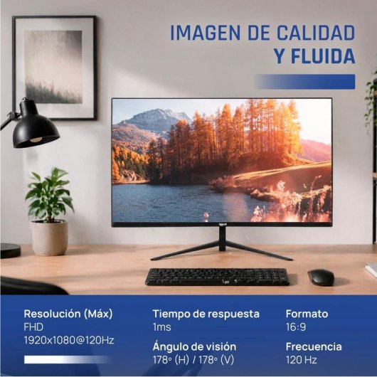 Monitor IGGUAL ML27SMM 27" FullHD 120Hz IPS Altavoces Frameless VESA