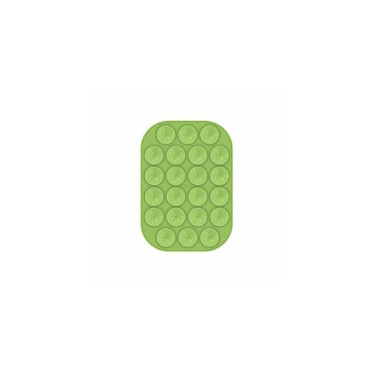 Supporto a ventosa Celly FIXSQUARE Verde Silicone Universale
