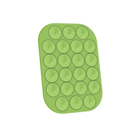 Supporto a ventosa Celly FIXSQUARE Verde Silicone Universale