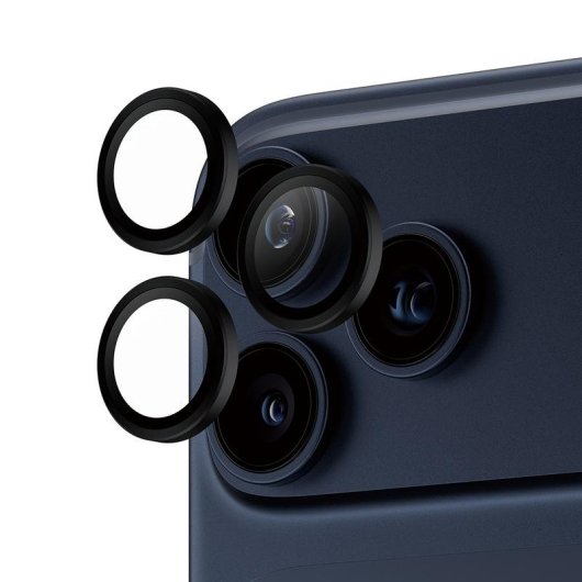 Protettore per lenti PanzerGlass Hoops per iPhone 17 Pro/Max e 16 Pro/Max Nero